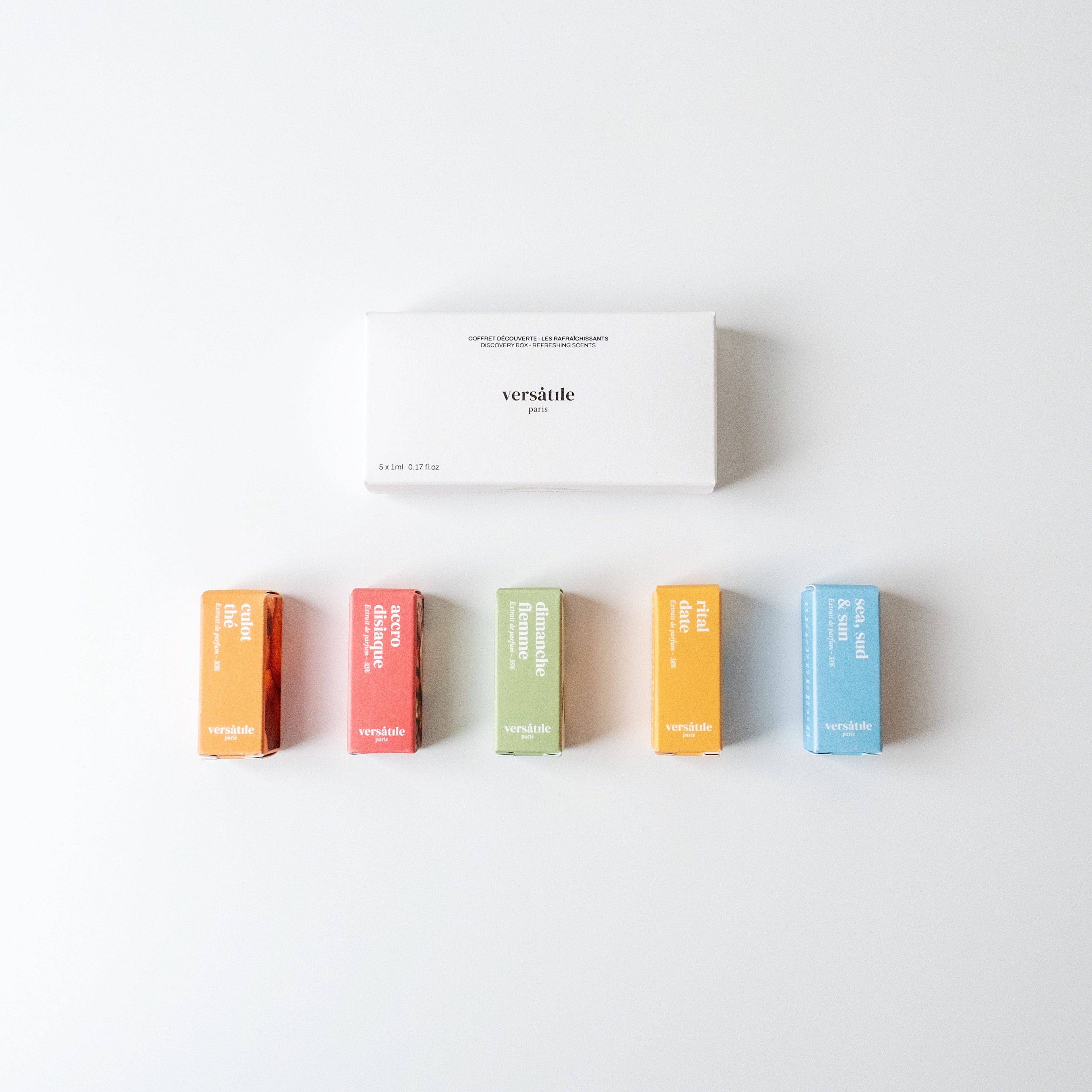 VERSATILE PARIS - DISCOVERY BOX 5 SAMPLES - LES RAFRAICHISSANTS