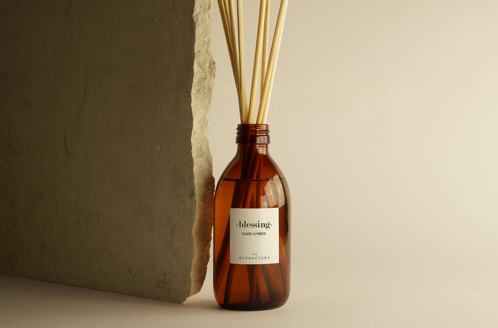 SEVENREEDS - Recharge parfum pour diffuseur d’ambiance THE OLPHACTORY DARK AMBER: AMBRE FONCÉ, 250 ml